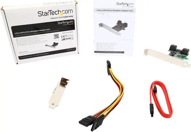 Alt view image 7 of 6 - StarTech.com Port Multiplier Controller Card - 5-Port SATA to Single SATA III Model ST521PMINT