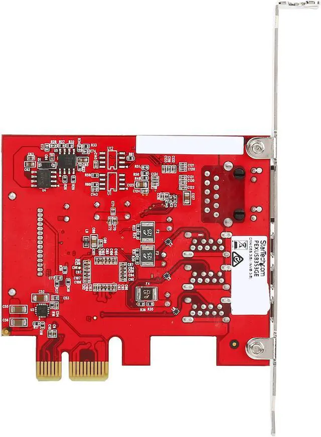 Alt view image 5 of 5 - StarTech.com 3-port PCI Express USB 3.0 card + Gigabit Ethernet Model PEXUSB3S3GE