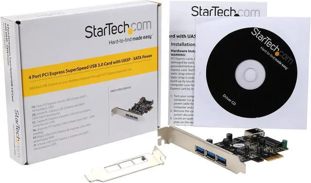 Alt view image 6 of 6 - StarTech.com 4-port PCI Express USB 3.0 card Model PEXUSB3S42