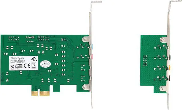 Alt view image 5 of 5 - StarTech.com 7.1 channel sound card - PCI Express, 24-bit, 192KHz Model PEXSOUND7CH