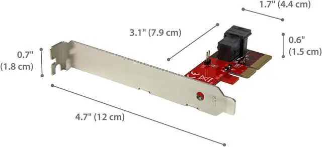 Alt view image 3 of 4 - StarTech.com x4 PCI Express to SFF-8643 Adapter for PCIe NVMe U.2 SSD Model PEX4SFF8643