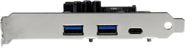 Alt view image 3 of 6 - StarTech.com PEXUSB312EIC USB 3.1 PCIE Card - 5 Port - 1x USB-C - 2x USB-A - 1x 2 Port IDC - Internal USB Header Expansion - USB C PCIe Card
