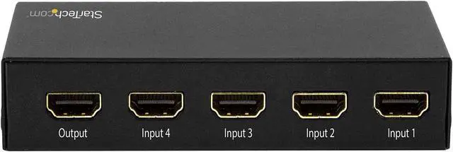 Alt view image 4 of 4 - StarTech.com VS421HD20 4-Port HDMI Switch - 4K 60Hz - Supports HDCP - IR - HDMI Selector - HDMI Multiport Video Switcher - HDMI Switcher