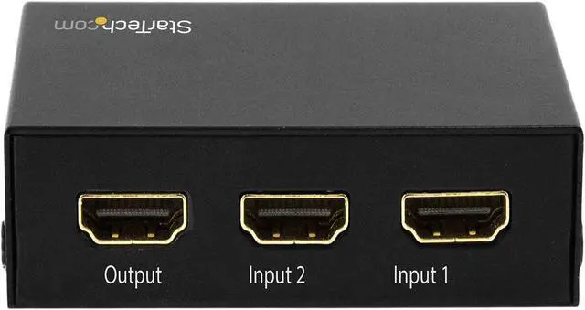 Alt view image 4 of 4 - StarTech.com VS221HD20 2-Port HDMI Switch - 4K 60Hz - Supports HDCP - IR - HDMI Selector - HDMI Multiport Video Switcher - HDMI Switcher