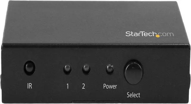 Alt view image 2 of 4 - StarTech.com VS221HD20 2-Port HDMI Switch - 4K 60Hz - Supports HDCP - IR - HDMI Selector - HDMI Multiport Video Switcher - HDMI Switcher