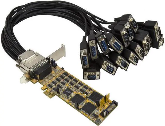 Main image of StarTech PEX16S550LP PCI Express Serial Card - 16 Port Low-Profile Serial Card - High-Speed PCIe Serial Adapter - Serial Controller DB9 RS232