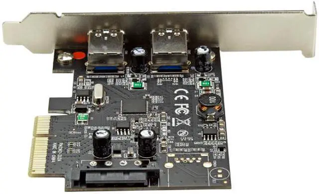 Alt view image 3 of 4 - StarTech PEXUSB312A2 StarTech.com Dual Port USB 3.1 Card - 2x USB-A - 10Gbps per port - Expansion Card - PCI Express USB Card - PCI-e to USB