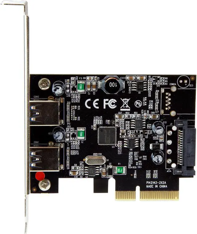 Alt view image 2 of 6 - StarTech PEXUSB312A2 StarTech.com Dual Port USB 3.1 Card - 2x USB-A - 10Gbps per port - Expansion Card - PCI Express USB Card - PCI-e to USB