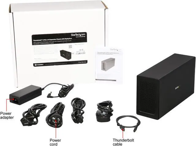 Alt view image 6 of 6 - StarTech.com TB31PCIEX16 Thunderbolt 3 PCIe Expansion Chassis - Thunderbolt 3 to 16 x PCIe - Aluminum - PCIe SSD - External PCIe Enclosure - PCIe Slot