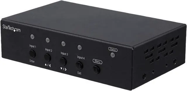 Alt view image 4 of 9 - StarTech.com ST121HDBTSC Multi-Input HDBaseT Extender Kit - Built-In Switch and Video Scaler - DisplayPort HDMI and VGA Over CAT6 or CAT5