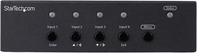 Alt view image 9 of 9 - StarTech.com ST121HDBTSC Multi-Input HDBaseT Extender Kit - Built-In Switch and Video Scaler - DisplayPort HDMI and VGA Over CAT6 or CAT5