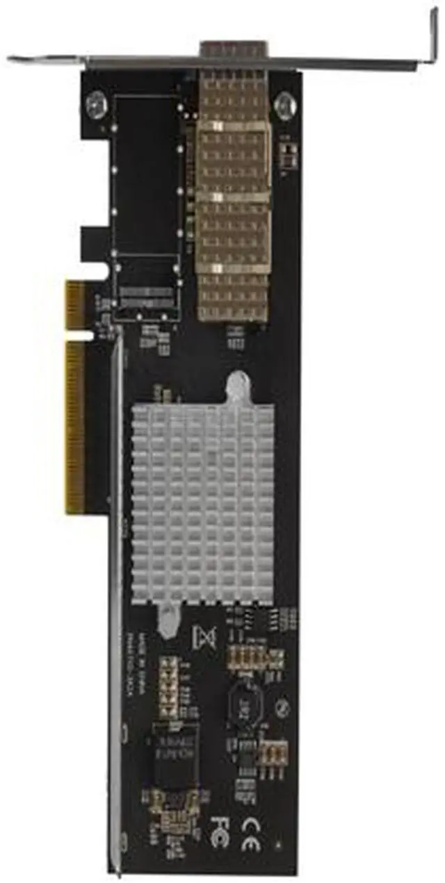 Alt view image 5 of 5 - StarTech.com PEX40GQSFPI QSFP+ Server Network Card - PCIe 40Gbps - Converged Fiber NIC Adapter - Intel XL710 Chip (PEX40GQSFPI)