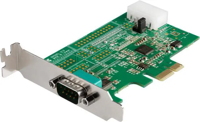 Main image of StarTech.com PEX1S953LP 1 Port RS232 Serial Adapter Card with 16950 UART - PCI Express Serial Port Card - 921.4Kbps - Windows & Linux Compatible