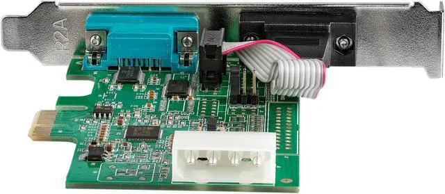 Alt view image 2 of 4 - StarTech.com PEX2S953LP 2 Port RS232 Serial Adapter Card with 16950 UART - PCI Express Serial Port Card - 921.4Kbps - Windows & Linux Compatible