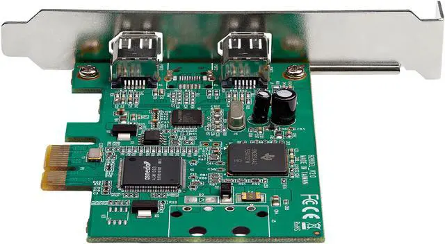 Alt view image 3 of 5 - StarTech.com PEX1394A2V2 2 Port PCI Express FireWire Card - 1394a Firewire - TI TSB82AA2 Chipset - Windows & Mac Compatible (PEX1394A2V2)