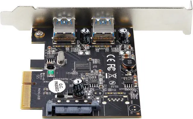 Alt view image 4 of 5 - StarTech.com PEXUSB312A3 2-Port USB PCIe Card with 10Gbps/port - USB 3.1/3.2 Gen 2 Type-A PCI Express 3.0 x2 Host Controller Expansion Card - Add-On Adapter Card - Full/Low Profile - Windows & Linux (PEXUSB312A3)