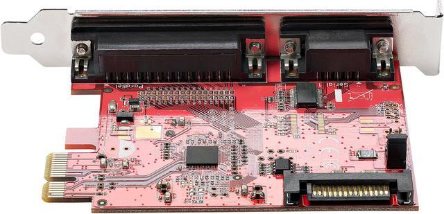 Alt view image 4 of 5 - StarTech.com PEX1S1P950 PCIe Card with Serial and Parallel Port - PCI Express Combo Adapter Card with 1x DB25 Parallel Port & 1x RS232 Serial Port - Expansion/Controller Card - PCIe Printer Card (PEX1S1P950)