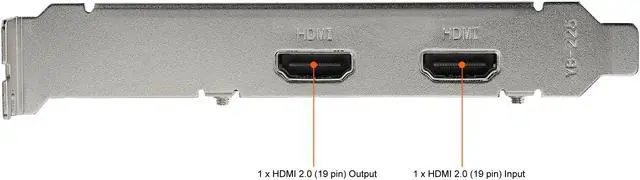 Alt view image 5 of 7 - PCIe HDMI Capture Card, 4K 60Hz PCI Express HDMI 2.0 Capture Card w/ HDR10, UHD Video Capture Device for Desktop, PCIe x4 Video Recorder/Adapter/Live Streaming, H.264 Support - Video Capture/Recording (PEXHDCAP4K)