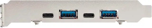 Alt view image 2 of 7 - 4-Port USB PCIe Card, 10Gbps USB PCI Express Expansion Card w/ 2 Controllers, 2x USB-C & 2x USB-A ports (USB 3.2/3.1 Gen 2), USB/USB-C PCI-e Card, Full Profile Brackets - USB PCIe Add-On Card (PEXUSB312A2C2V)