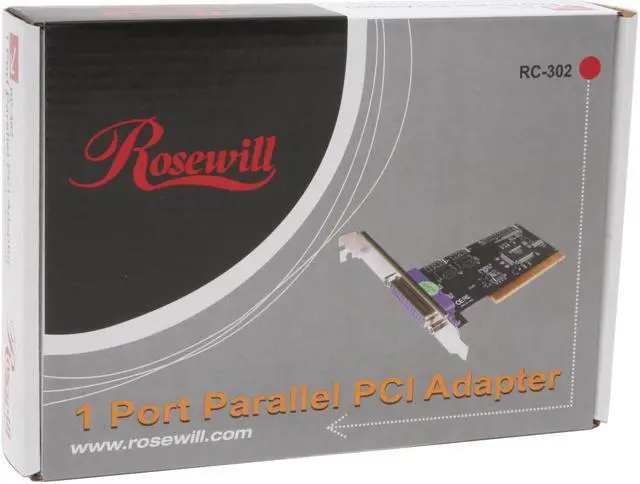 Alt view image 9 of 10 - Rosewill Model RC-302 - Low-Profile PCI Card - Single Parallel (SPP / PS2 / EPP / ECP) Universal / PCI Parallel Port Card