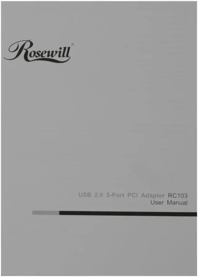 Alt view image 5 of 6 - Rosewill RC-103 - 4 + 1 USB 2.0 PCI Adapter (Four External + One Internal Ports)
