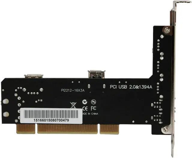 Alt view image 4 of 7 - Rosewill 3+1 USB 2.0/ 2+1 1394a VIA PCI Add On Card Model RC-110-LX Replacement For RC-110