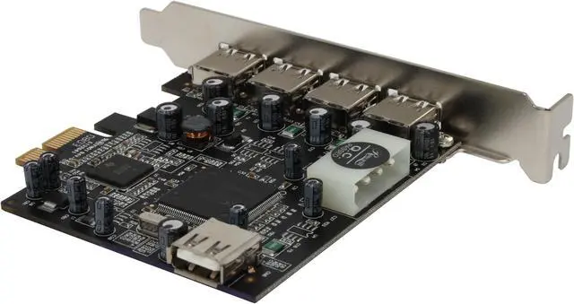 Alt view image 5 of 7 - Rosewill NEC 4+1 Ports USB 2.0 PCIE Card Model RC-503