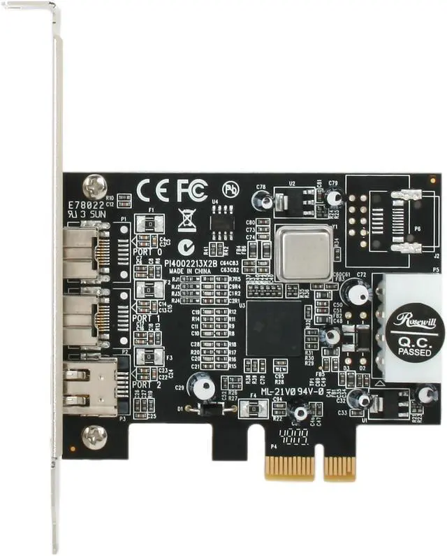 Alt view image 3 of 6 - Rosewill RC-506E - 3-Port PCIe 1394b Card