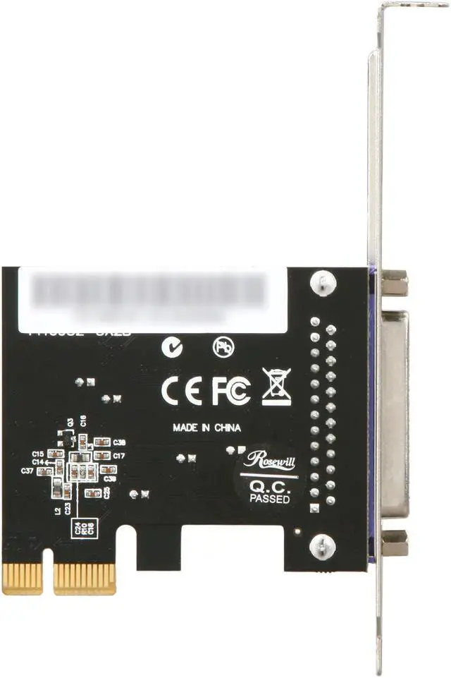 Alt view image 5 of 5 - Rosewill RC-302E - PCIe 1-Port Parallel Card