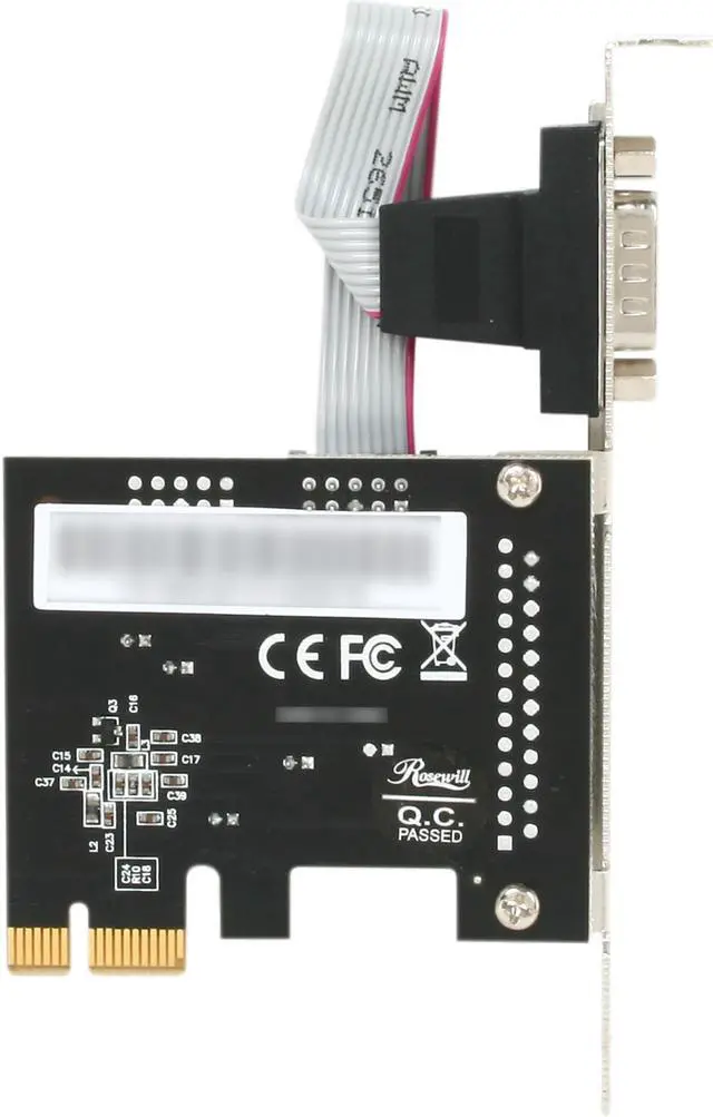 Alt view image 4 of 5 - Rosewill RC-300E - PCIe 1-Port Serial Card