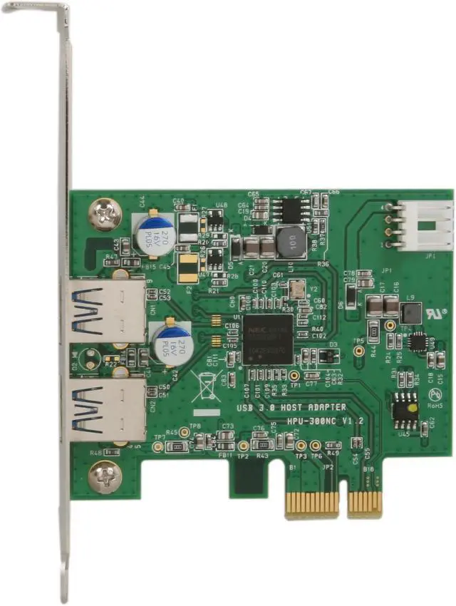 Alt view image 3 of 6 - Rosewill PCI Express to 2-Port USB 3.0 Card Model RAOC-11001
