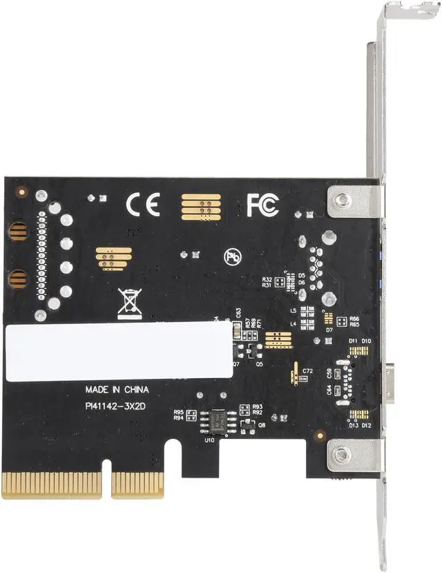 Alt view image 4 of 5 - Rosewill RC-509 PCI-E (PCI Express) to USB 3.1 (Type A +Type C) Expansion Card USB 3.1 Gen II SuperSpeed 10Gbps Internal 15-Pin Power Connector USB-C Port 3A Charging Power With Asmedia Chipset
