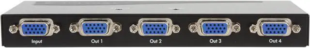 Alt view image 3 of 6 - C2G 29504 4-Port VGA Monitor Splitter/Extender (Female Input) TAA Compliant, Black