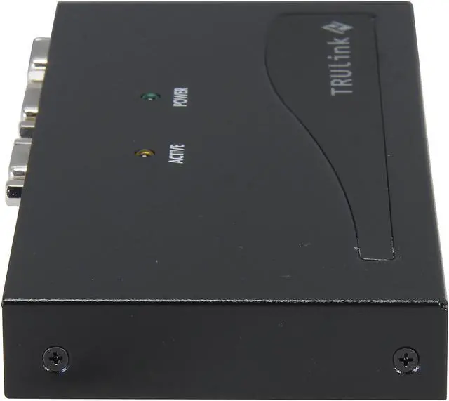 Alt view image 4 of 5 - C2G 29503 2-Port VGA (UXGA) Monitor Splitter/Extender (Female Input), TAA Compliant, Black