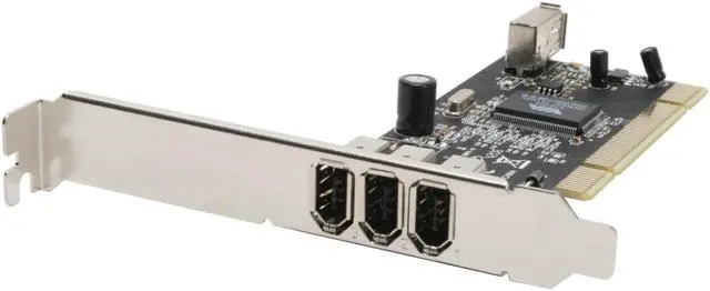 Alt view image 2 of 7 - Koutech 3-Port FireWire/1394a PCI (3xExt+1xInt) (DV SW+Cable Bundle) Model IO-PFW413
