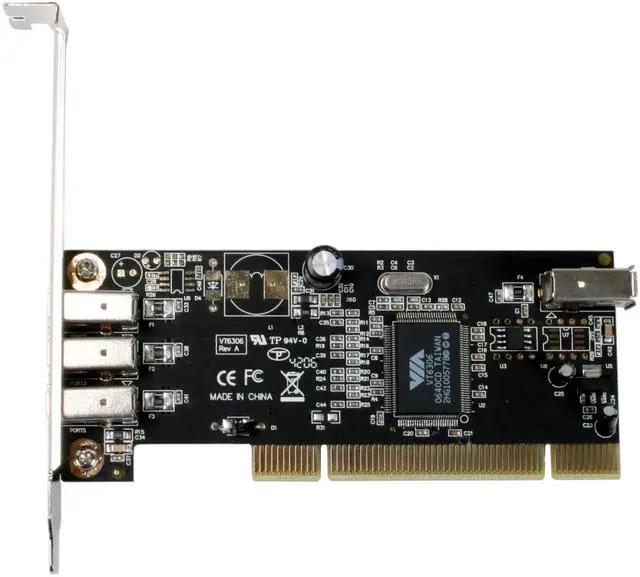 Alt view image 3 of 7 - Koutech 3-Port FireWire/1394a PCI (3xExt+1xInt) (DV SW+Cable Bundle) Model IO-PFW413