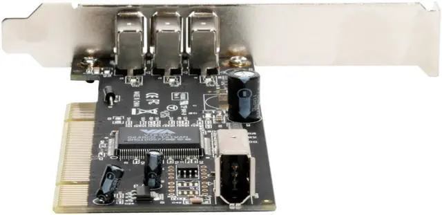 Alt view image 4 of 7 - Koutech 3-Port FireWire/1394a PCI (3xExt+1xInt) (DV SW+Cable Bundle) Model IO-PFW413