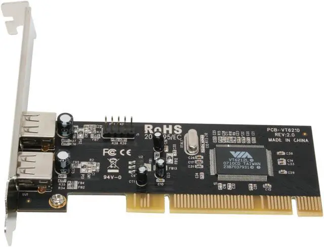 Alt view image 2 of 6 - Koutech USB 2.0 PCI (2 x Ext+2 x Int Header-pin) Model IO-PU222