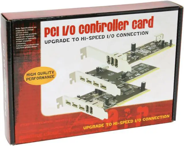 Alt view image 6 of 6 - Koutech USB 2.0 PCI (2 x Ext+2 x Int Header-pin) Model IO-PU222