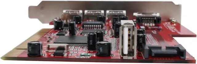 Alt view image 5 of 7 - Koutech 4 x Hi-Speed USB 2.0 + 2 x SATA Combo PCI Host Controller Model KW-5200