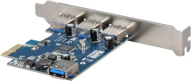Alt view image 5 of 6 - Koutech 4-Port SuperSpeed USB 3.0 PCI Express Model IO-PEU433