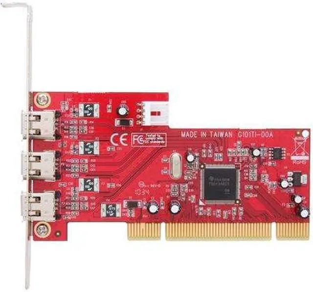 Alt view image 3 of 5 - Koutech 3-Port 1394a Add-On Card Model KW-1582T3