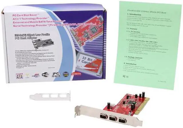 Alt view image 5 of 5 - Koutech 3-Port 1394a Add-On Card Model KW-1582T3
