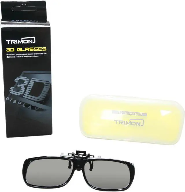 Alt view image 5 of 5 - Zalman ZM-SG100C Polarized Stereoscopic 3D Glasses (Clip-On)