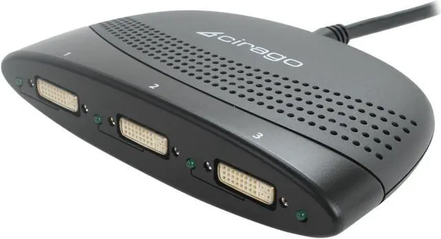 Main image of Cirago HDX3DV01 HydraDisplay X3 DisplayPort to 3 DVI Multimonitor Adapter