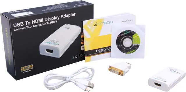 Alt view image 7 of 7 - Cirago UDA3000 USB 3.0 to HDMI Display Adapter