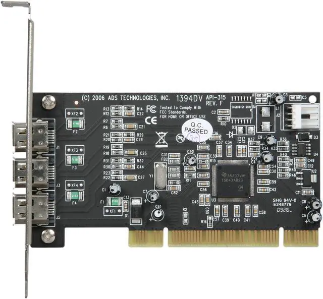Alt view image 3 of 7 - ADS Tech PYRO PCI 64R2 3 Ports Firewire PCI Card Model API-315