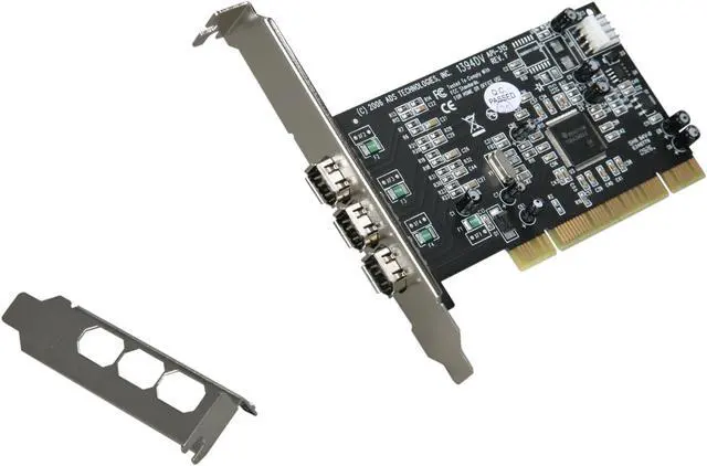 Alt view image 6 of 7 - ADS Tech PYRO PCI 64R2 3 Ports Firewire PCI Card Model API-315