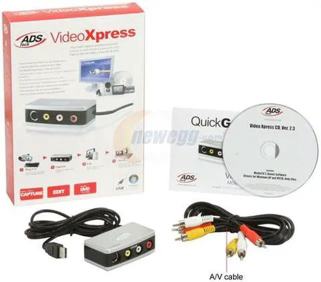 Alt view image 4 of 4 - ADS Tech USBAV-192-EF Video Xpress Device