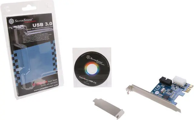 Alt view image 5 of 5 - Silverstone PCI Express Card with USB 3.0 Internal Connector Model SST-EC01-P